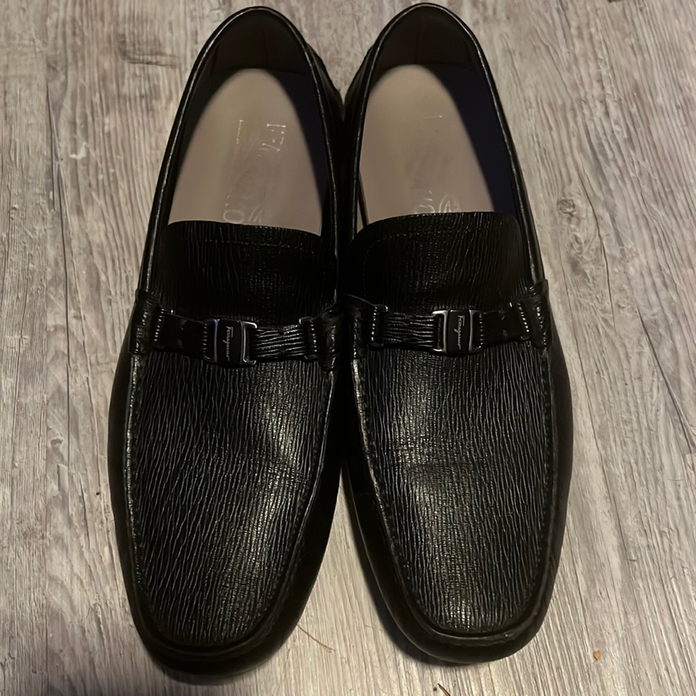 Ferragamo Salvatore black loafers